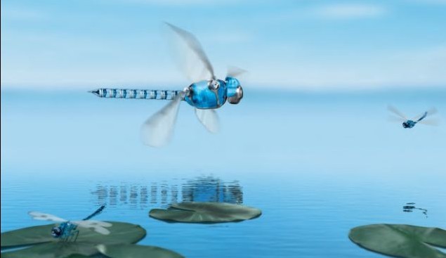 德公司推出仿真蜻蜓机器人 手机操控完成复杂飞行任务
