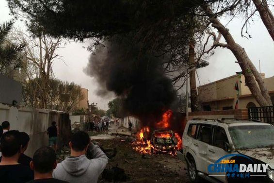 法国驻利比亚使馆遭遇汽车炸弹袭击 居民人心惶惶