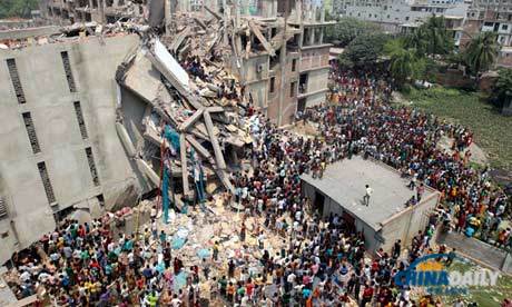 孟加拉国首都服装厂大楼倒塌 已致119人死亡