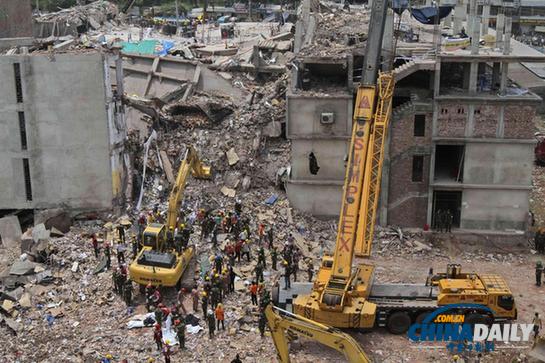 孟加拉国制衣行业重新开工 曾因塌楼停业8天