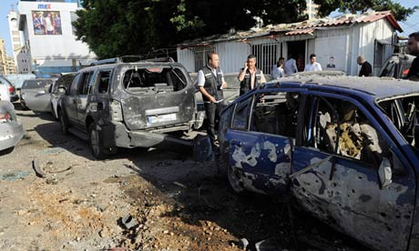 黎巴嫩首都南郊遭遇两枚火箭弹袭击 造成4人受伤