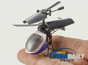 日本开发出世界最小无线遥控直升机 本月8日上市