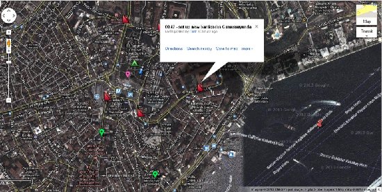 土耳其抗议者用谷歌地图跟踪警察和设置路障