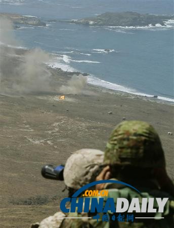 日自卫队首次与美军举行实弹射击训练 加强离岛防卫