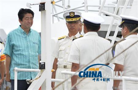 日本首相登陆石垣岛要求坚守钓鱼岛 40多年来首次