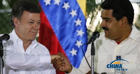 委内瑞拉和哥伦比亚总统修好