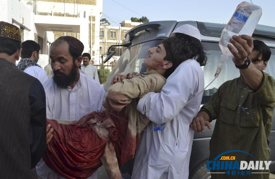 巴基斯坦清真寺枪击事件致至少10死27伤（图）