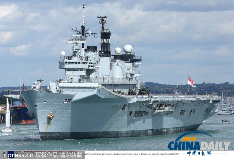 英西直布罗陀主权争议升级 英国军舰赴地中海演习