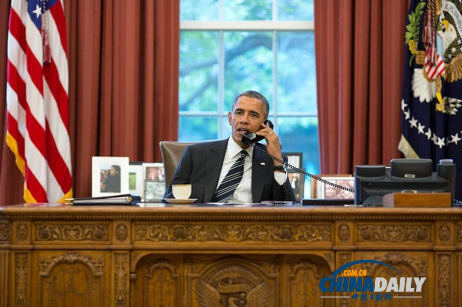 奥巴马与鲁哈尼通电话 美伊总统34年来首次交谈