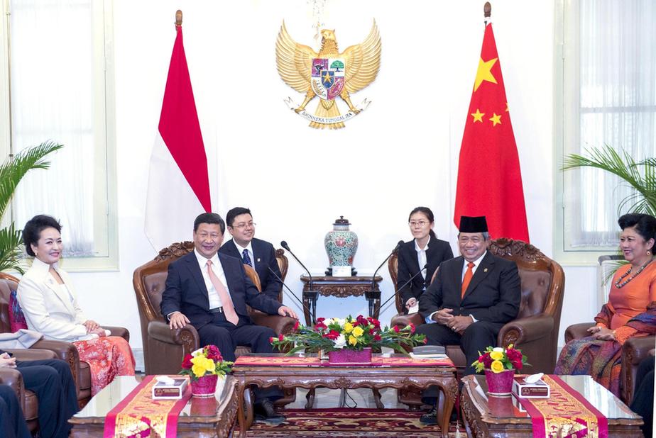习近平同印度尼西亚总统苏西洛举行会谈（图）