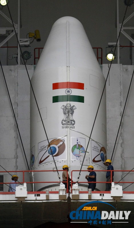 印度即将发射火星轨道同步卫星 已准备就绪