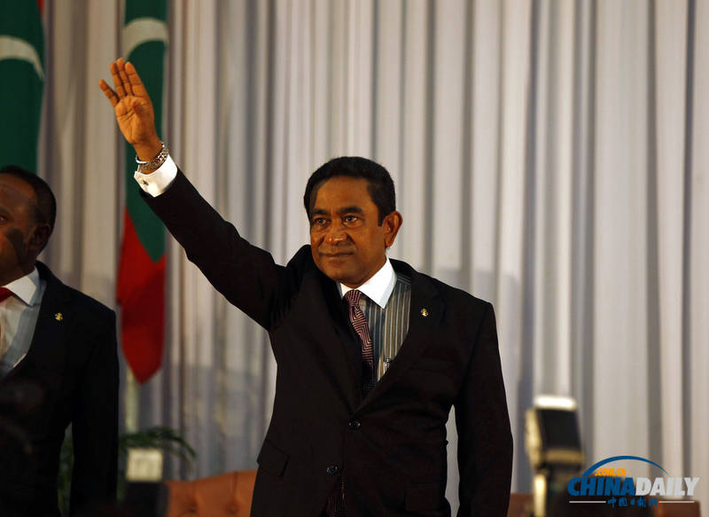 马尔代夫前独裁者之弟雅门当选新总统（组图）