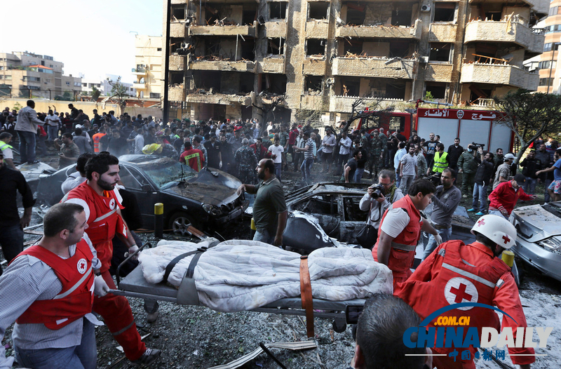 伊朗驻黎巴嫩使馆附近发生连环爆炸 百余人伤亡（图）