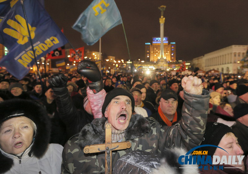 乌克兰抗议持续 俄罗斯大幅下调供乌天然气价格