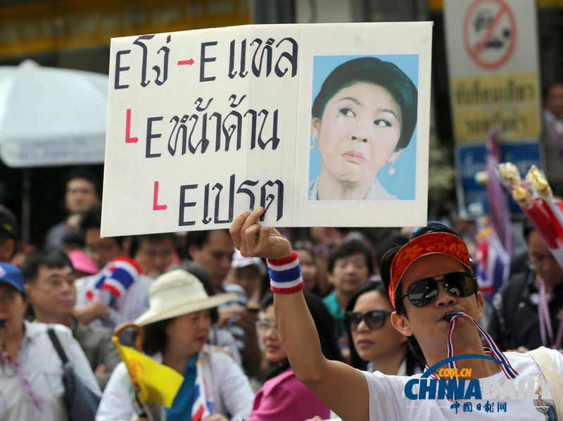 泰国示威民潮回归 重申要求英拉下台