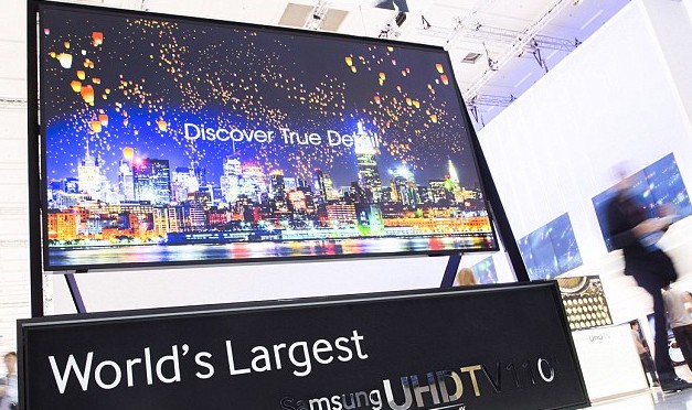 三星发布110英寸超高清电视售价近百万 瞄准中国市场