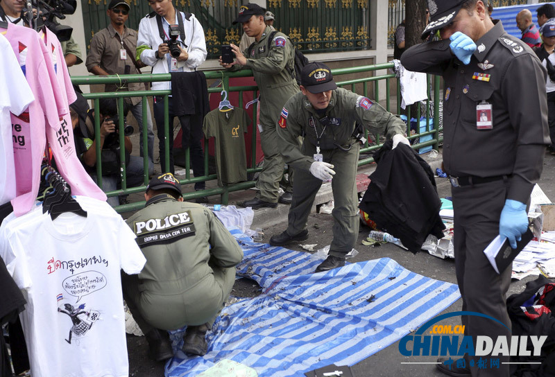 泰国反政府示威据点遭炸弹袭击 至少28人受伤