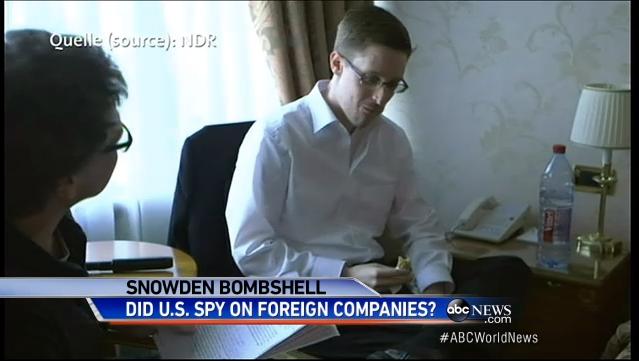 斯诺登首次在俄接受电视采访 称所有机密文件已交媒体