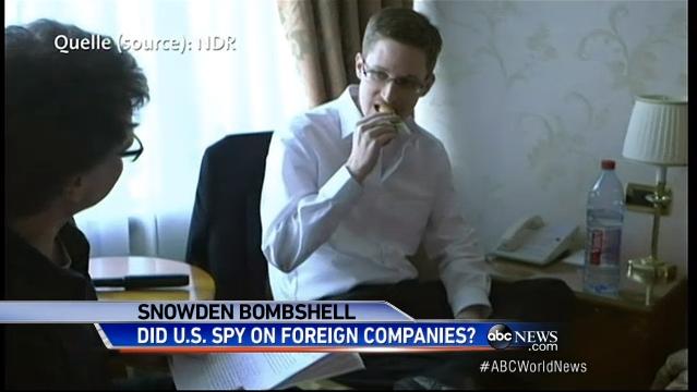 斯诺登首次在俄接受电视采访 称所有机密文件已交媒体