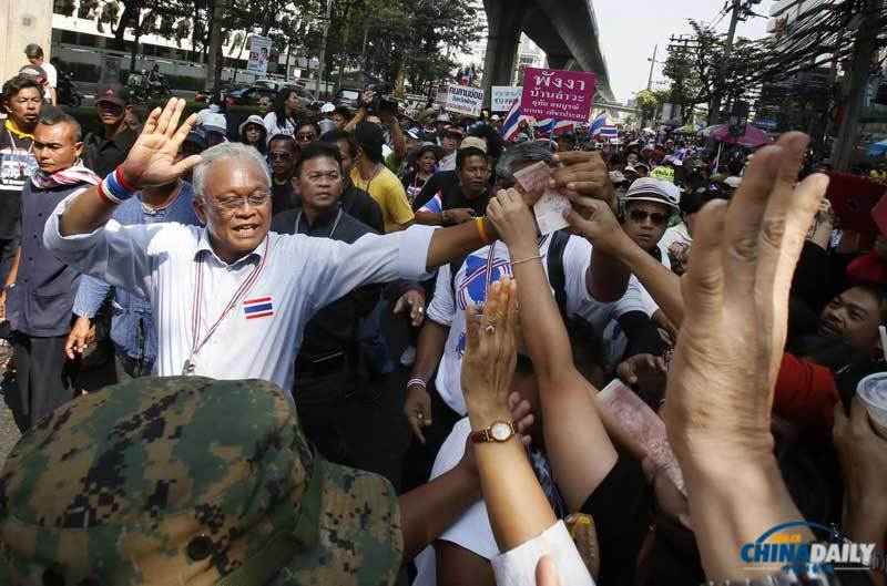 泰国反对派酝酿更大规模示威 试图使泰国大选无效化