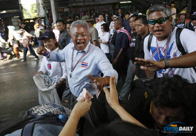 泰国反对派酝酿更大规模示威 试图使泰国大选无效化