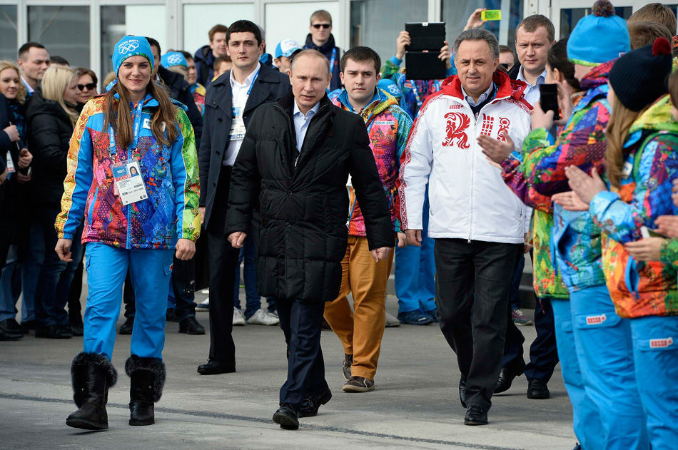 高清组图：普京抵达索契参观冬奥会奥运村