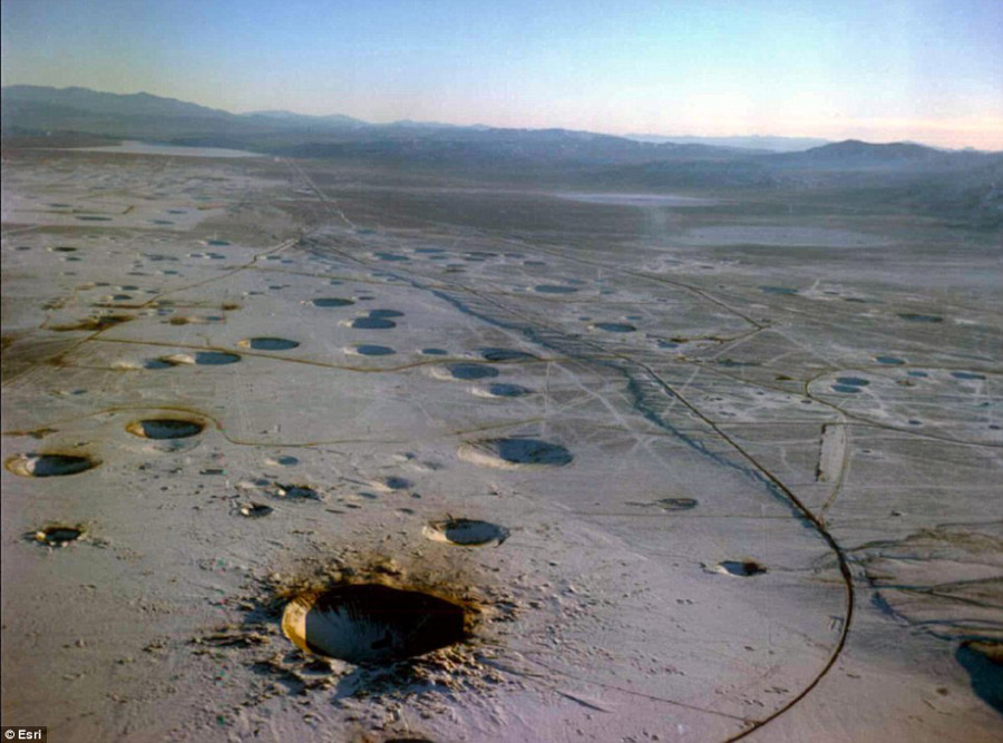 互动地图曝光美国核武测试地点 弹坑累累似月球表面