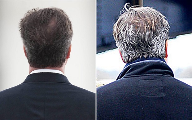 英媒对比图显示首相卡梅伦白发猛增 难逃历任魔咒
