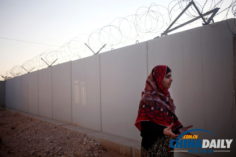 马拉拉造访约旦叙利亚难民营 谈难民儿童受教育权