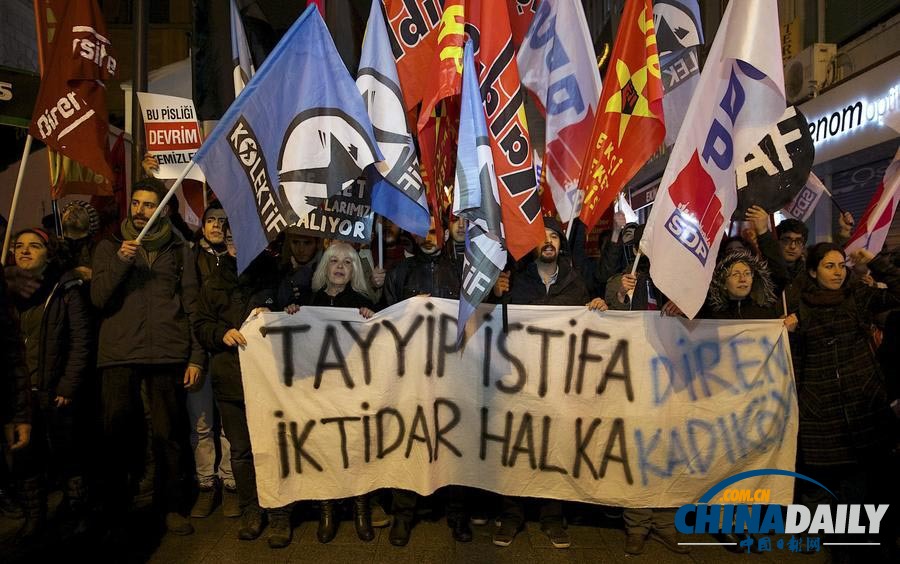土耳其爆发全国性抗议游行要求政府下台 与警方冲突