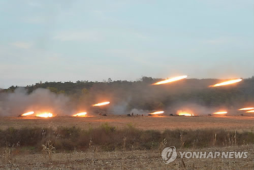 韩媒：朝鲜前线部队演习模拟打击韩军哨所