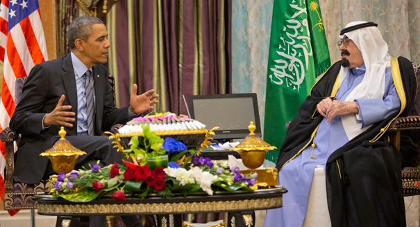 奥巴马走进沙漠宫殿 沙特王室生活曝光