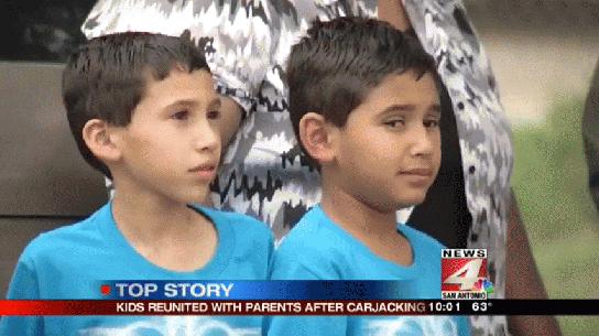 美7岁双胞胎兄弟勇斗抢车贼 救下1岁弟弟安全回家
