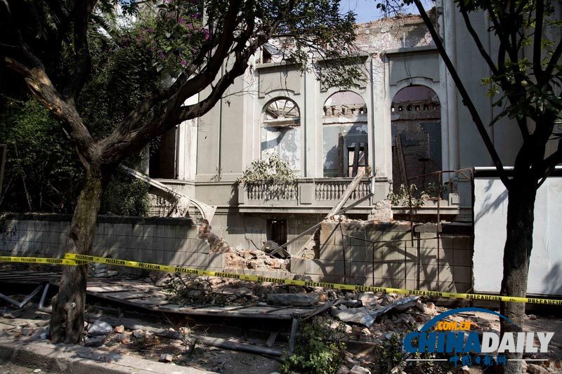 墨西哥南部发生7级地震 首都震感强烈已致多人受伤
