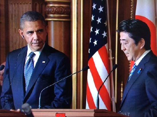 奥巴马称美国支持中国和平崛起 暗示不卷入中日冲突