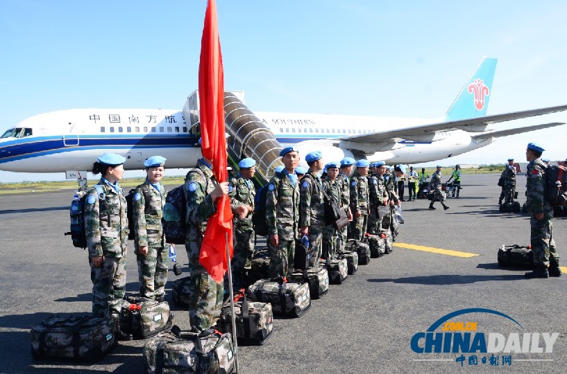 中国第十七批赴刚果（金）维和医疗分队第二梯队顺利抵达任务区