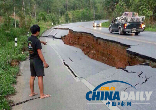 泰国北部地震致一位老人死亡 数十人受伤