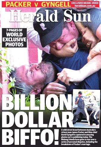 澳洲两名亿万富豪为名模当街斗殴 被各罚500元