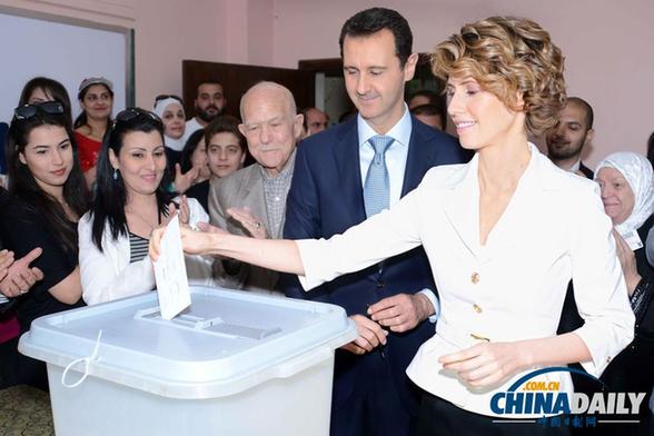 叙利亚宣布巴沙尔·阿萨德在总统选举中获胜连任