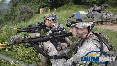 韩美陆军首次在美举行联合军演 旨在提升实战能力