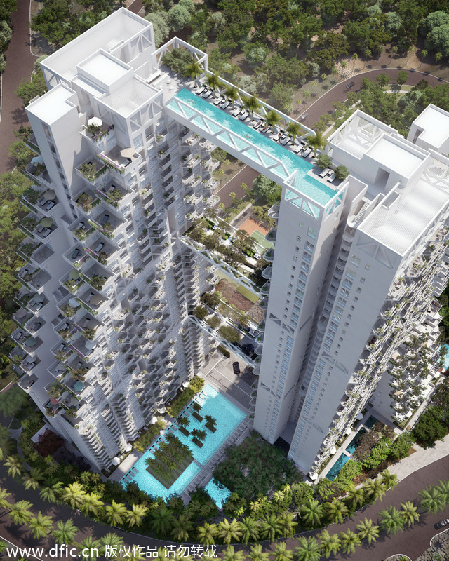 新加坡顶级公寓即将竣工 入住空中花园不是梦