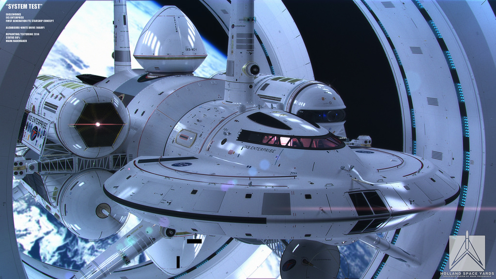 NASA发布超光速宇宙飞船概念图