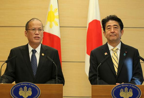 菲总统阿基诺和日首相安倍晋三将讨论海上局势