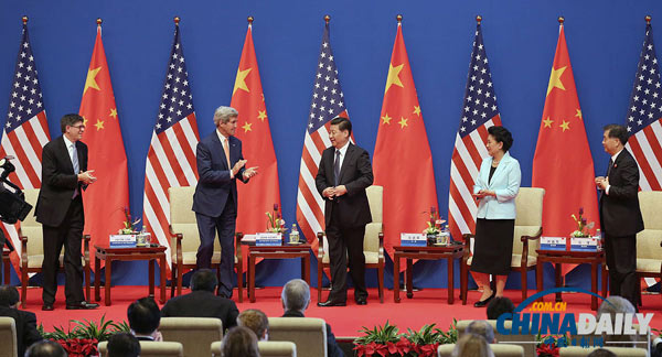 美中强调深化合作 克里否认华盛顿围堵中国