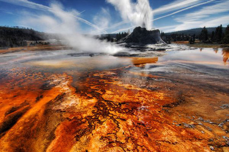 美国黄石公园超级火山图片