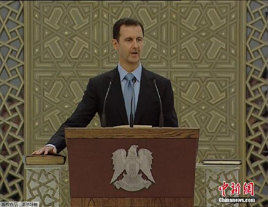 叙利亚总统巴沙尔宣誓就职 开启新一任期