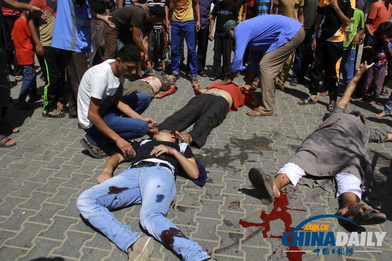 加沙联合国学校遭以空袭至少10死30伤