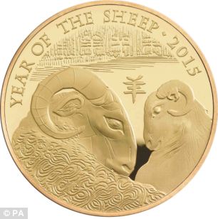英国皇家铸币厂推新款羊年纪念币 特别融入中国元素