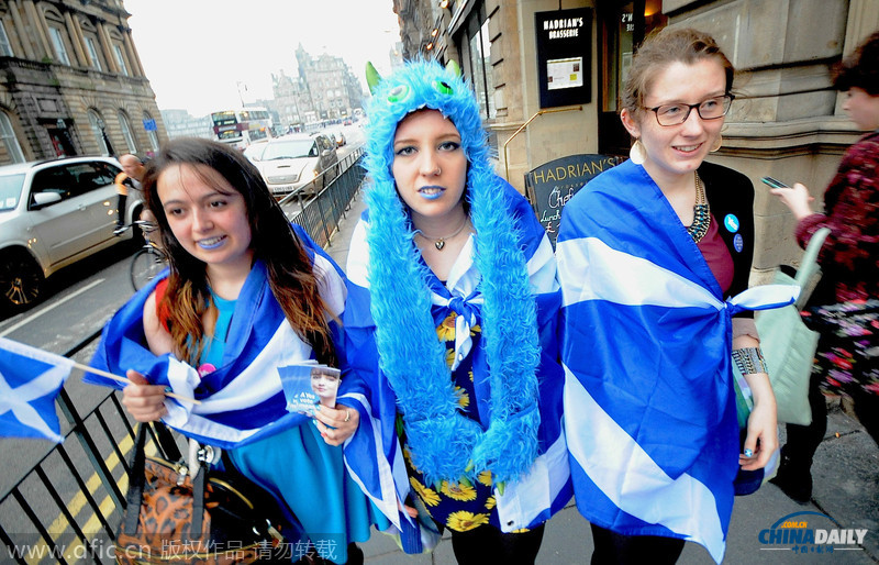 看苏格兰独立公投中时尚元素无处不在