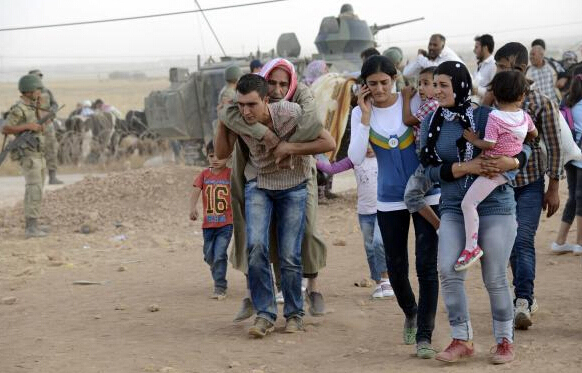 逃离“伊斯兰国” 叙利亚难民在路上